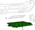 DHN100130 PLASTICO INFERIOR DISCOVERY 2
